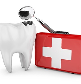 Decated tooth and medical kit for dental emergency in Brampton, ON