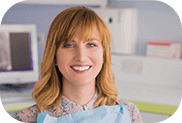 Smiling woman in dental chair