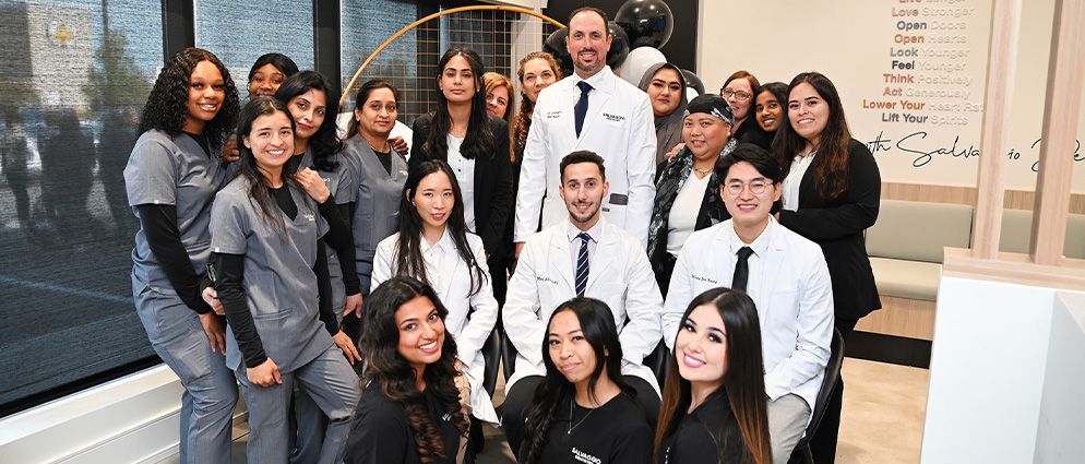 Smiling Brampton dental team at Salvaggio Dentistry