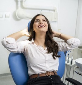 Woman feeling well after being sedated at the dentist’s in Brampton