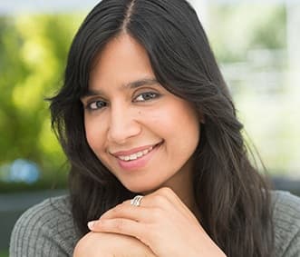 Woman with beautiful smile